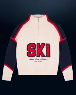 Quarter Zip Neck Sweater SKI