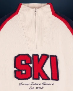 Quarter Zip Neck Sweater SKI