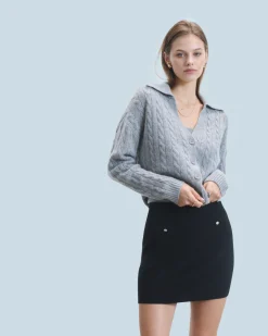 Ribbed Cardigan Sweater