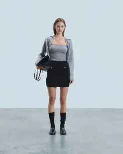 Ribbed Cardigan Sweater
