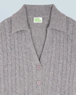 Ribbed Cardigan Sweater