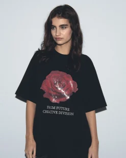 Rose Short Sleeves Crewneck T-Shirt