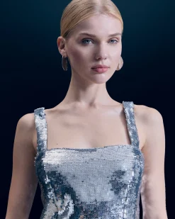 Sequins Strap Top