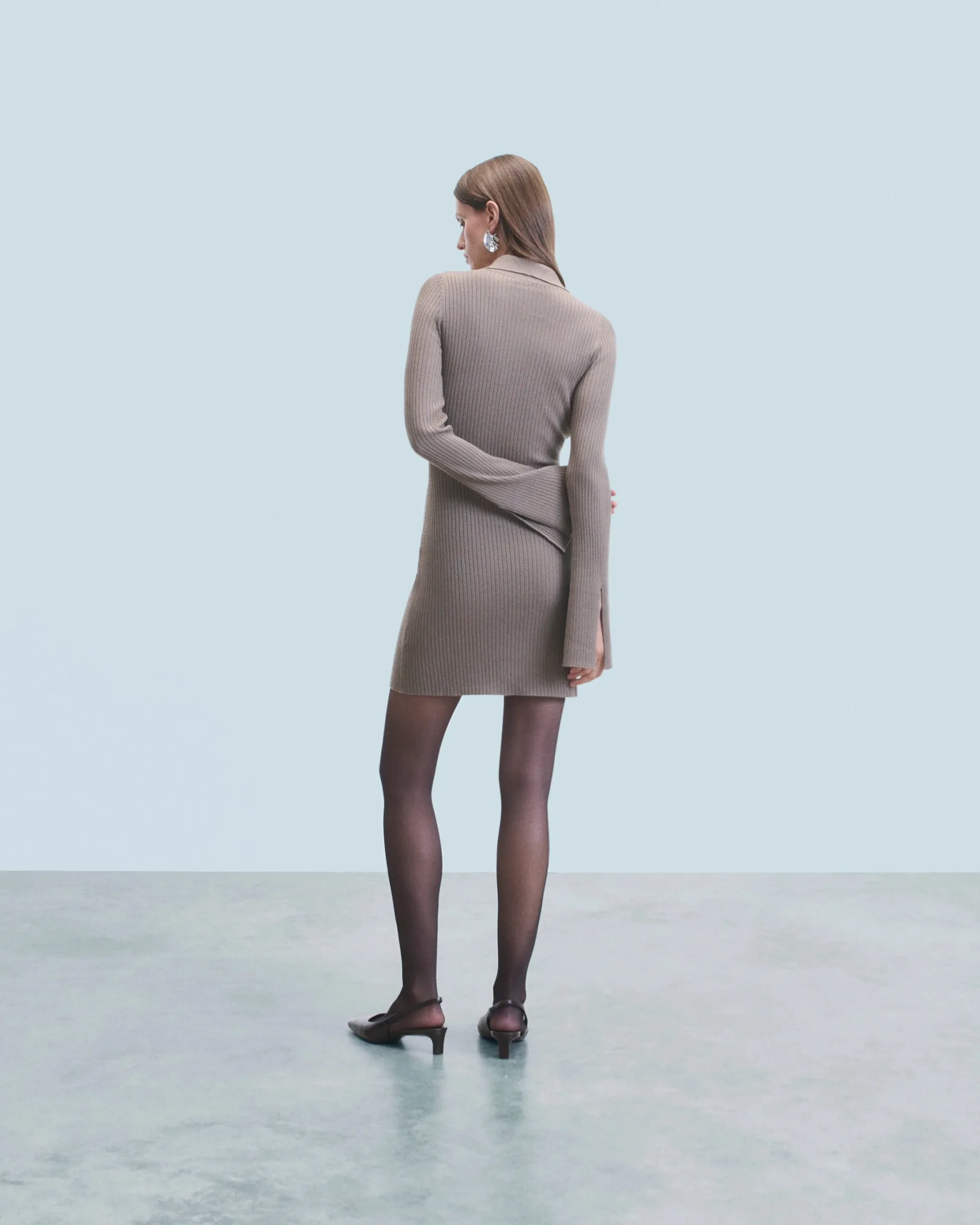 Short Dress with Long Sleeves