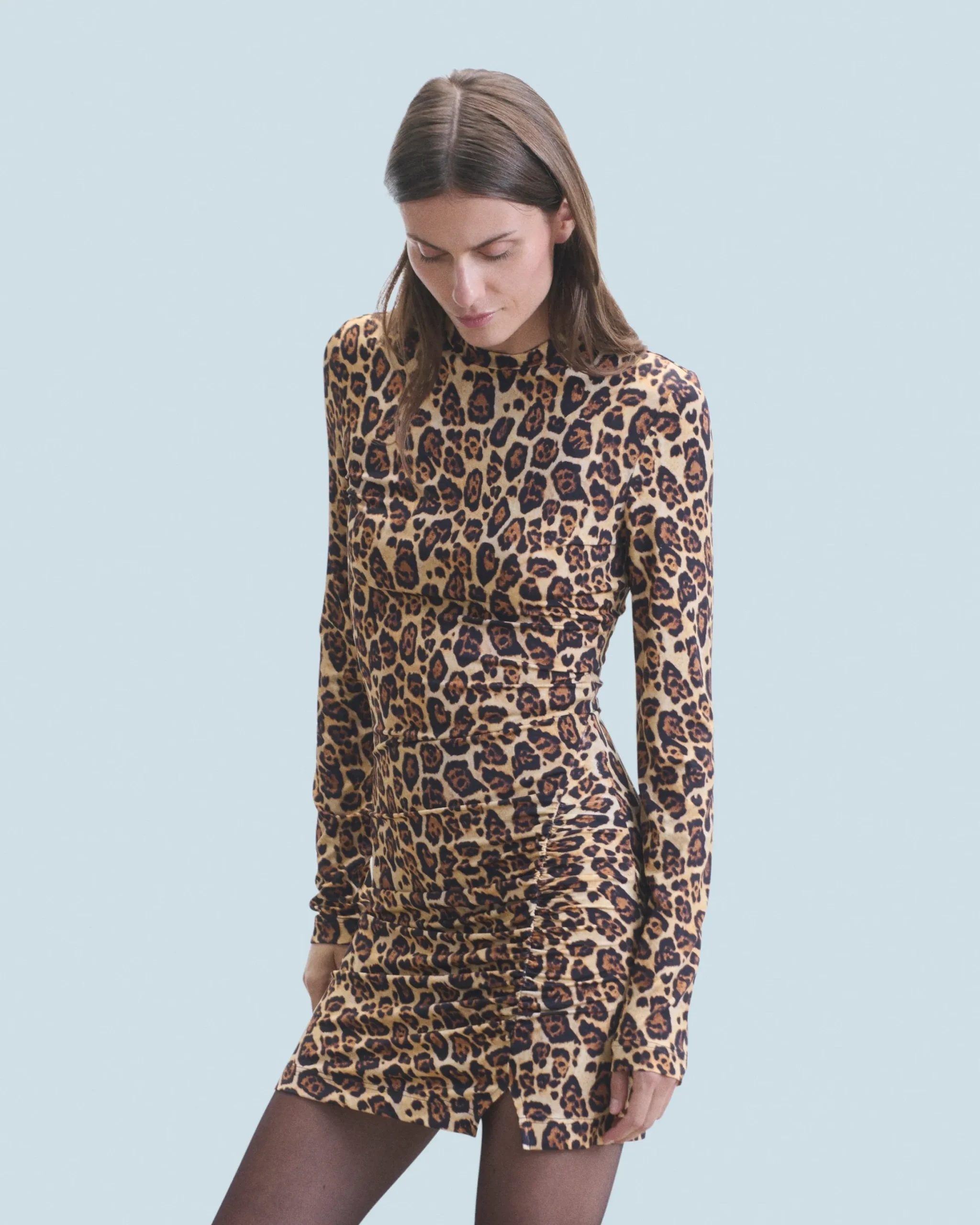 Short Long Sleeve Jersey Dress