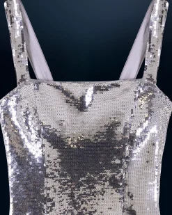 Short Sequin Strap Dress