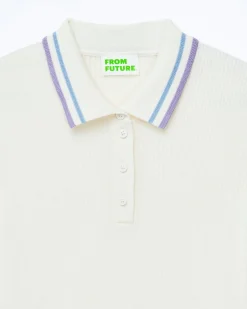 Short Sleeve Top with Two-Tone Stripes