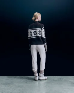 Snowflake Mock Neck Sweater