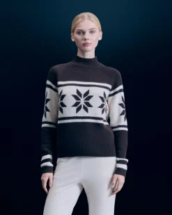 Snowflake Mock Neck Sweater