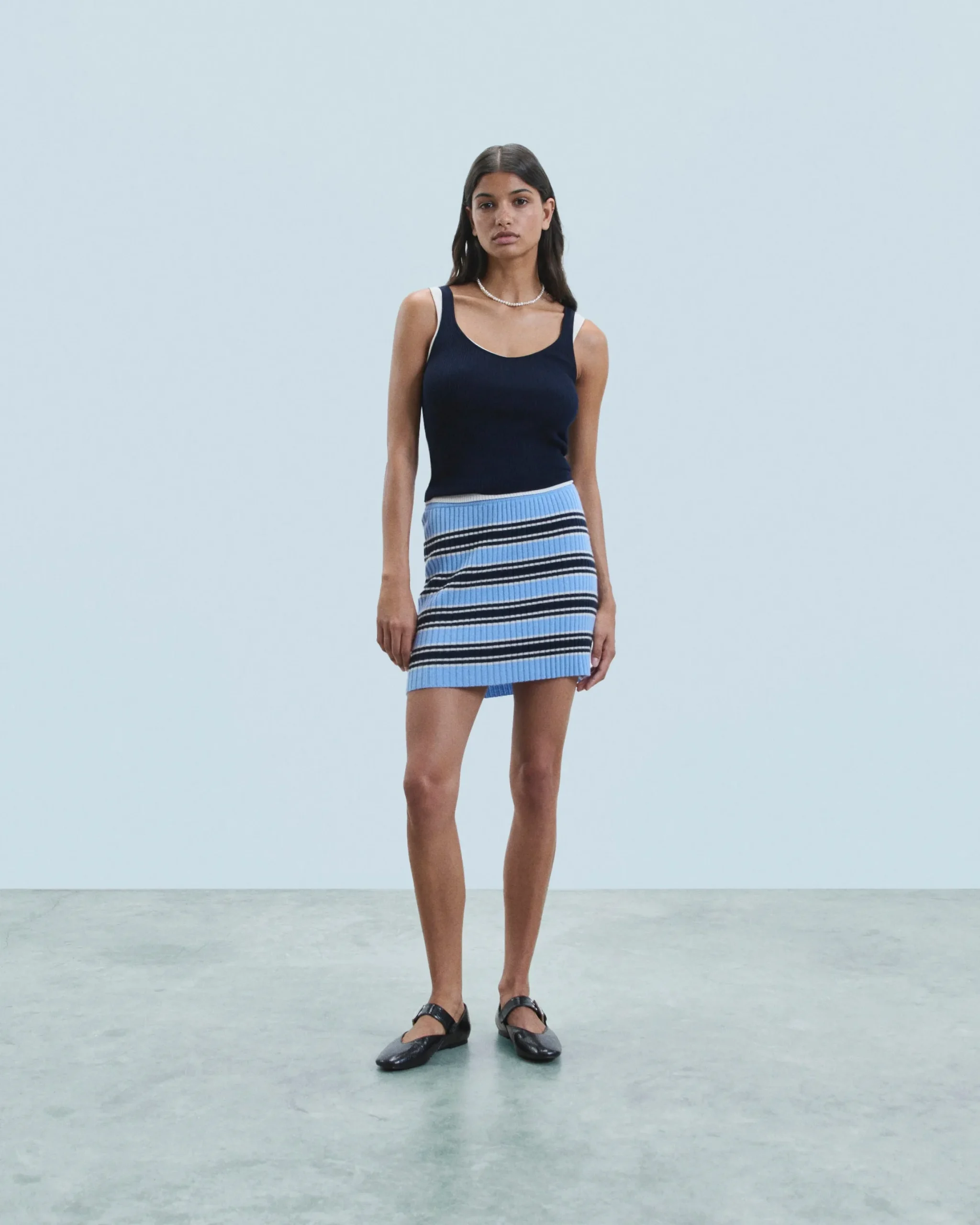 Striped Mini Skirt