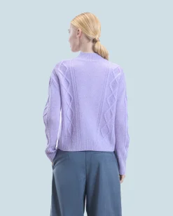 Twisted Mock Neck Sweater