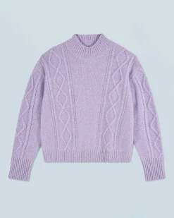 Twisted Mock Neck Sweater
