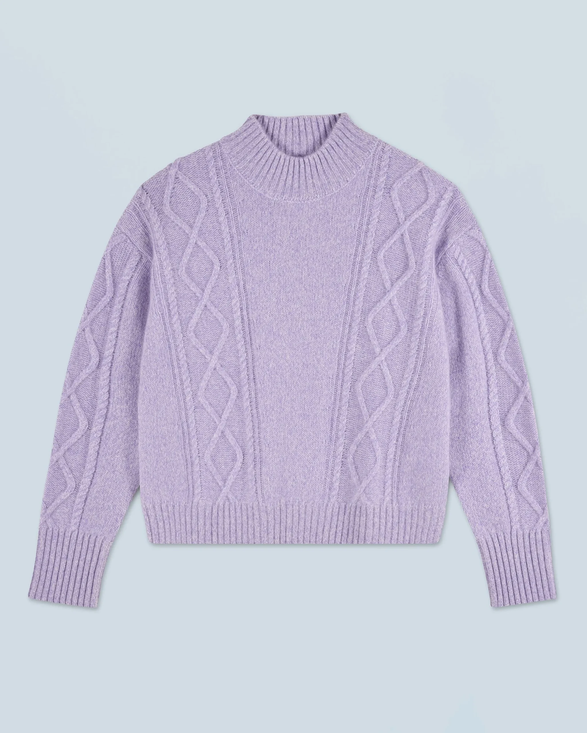 Twisted Mock Neck Sweater