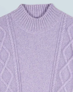 Twisted Mock Neck Sweater