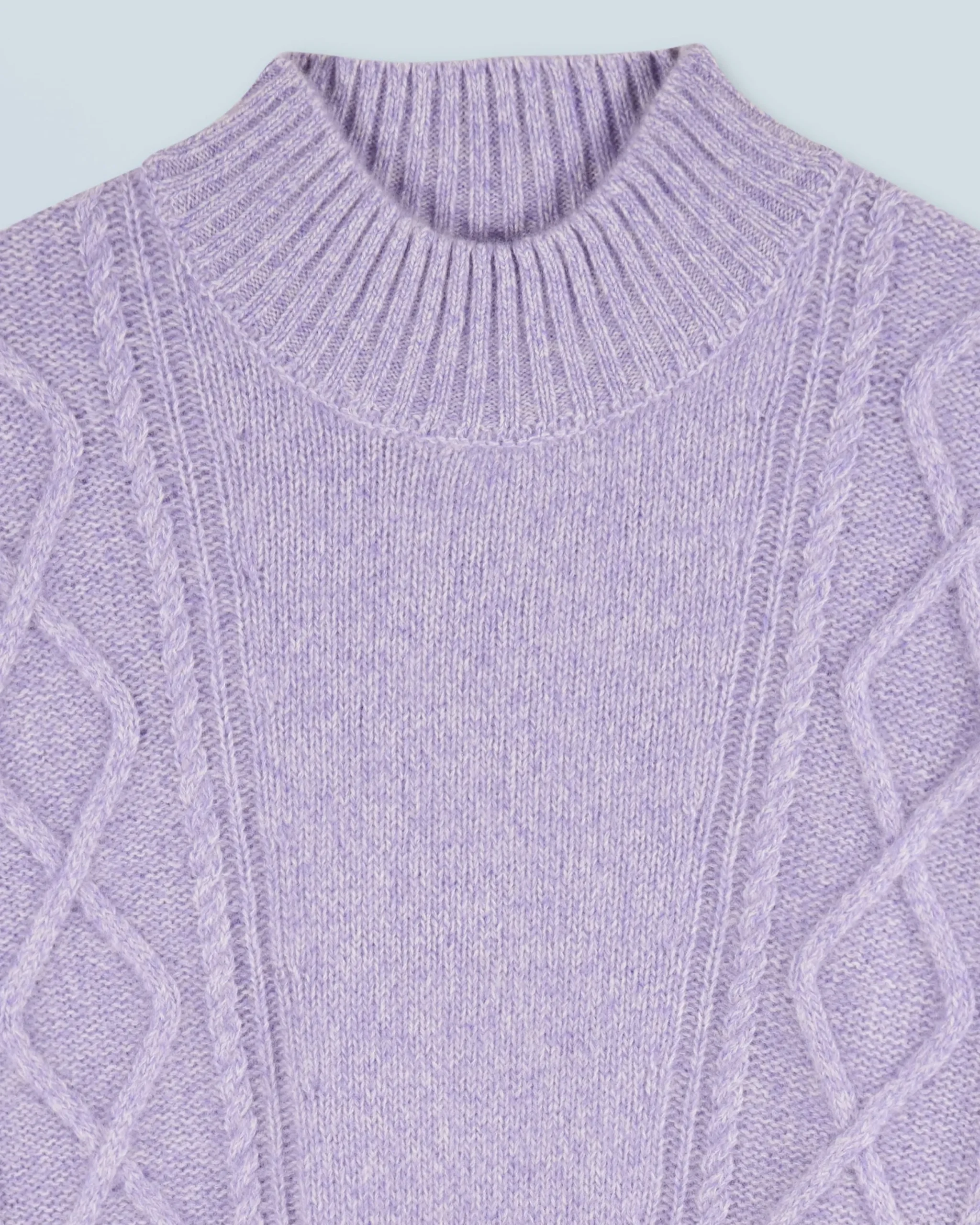 Twisted Mock Neck Sweater