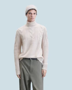 Twisted Turtleneck Sweater