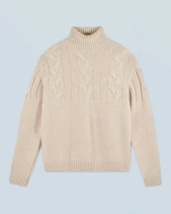 Twisted Turtleneck Sweater