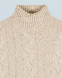 Twisted Turtleneck Sweater