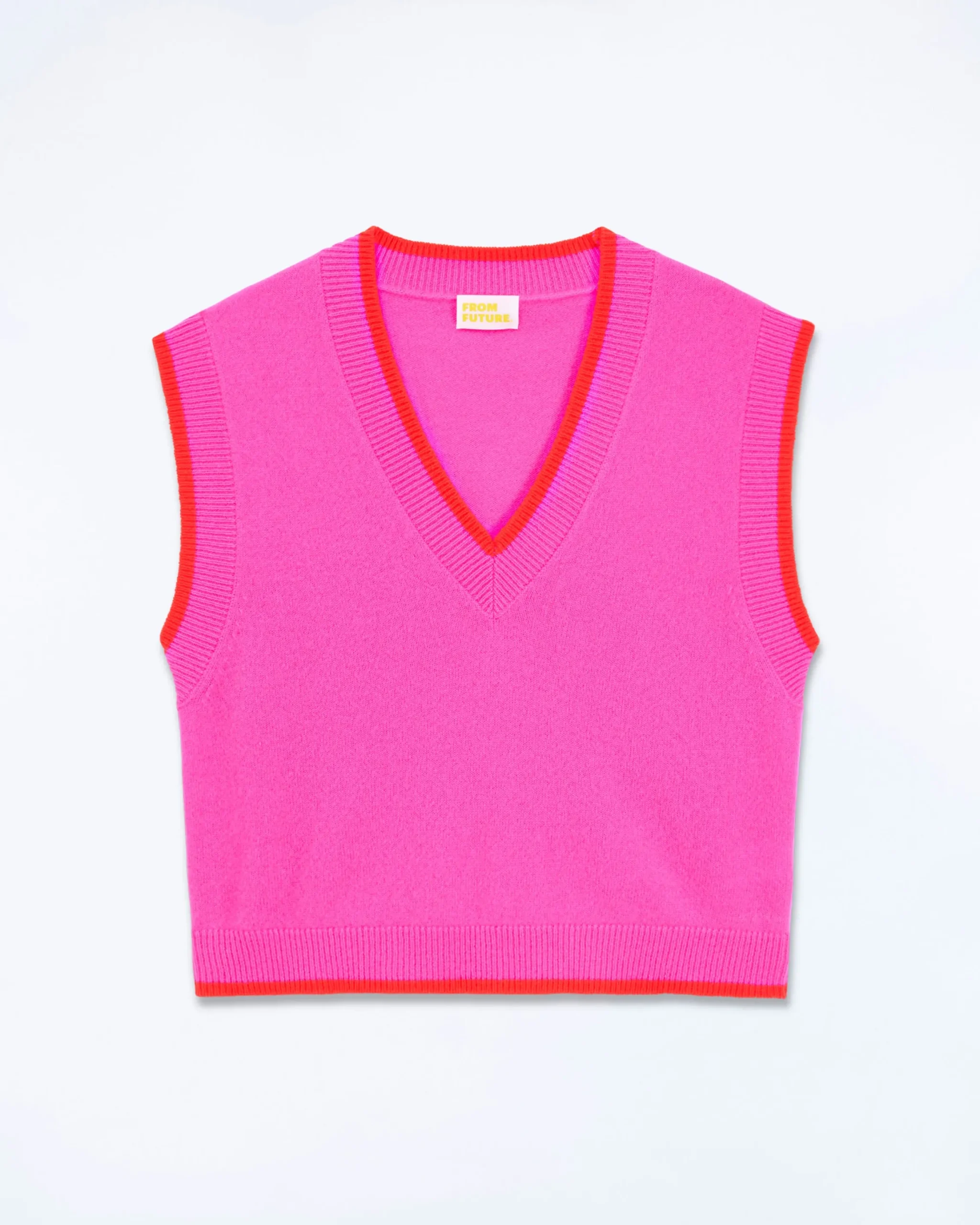 Two-tone Sleeveless Sweater