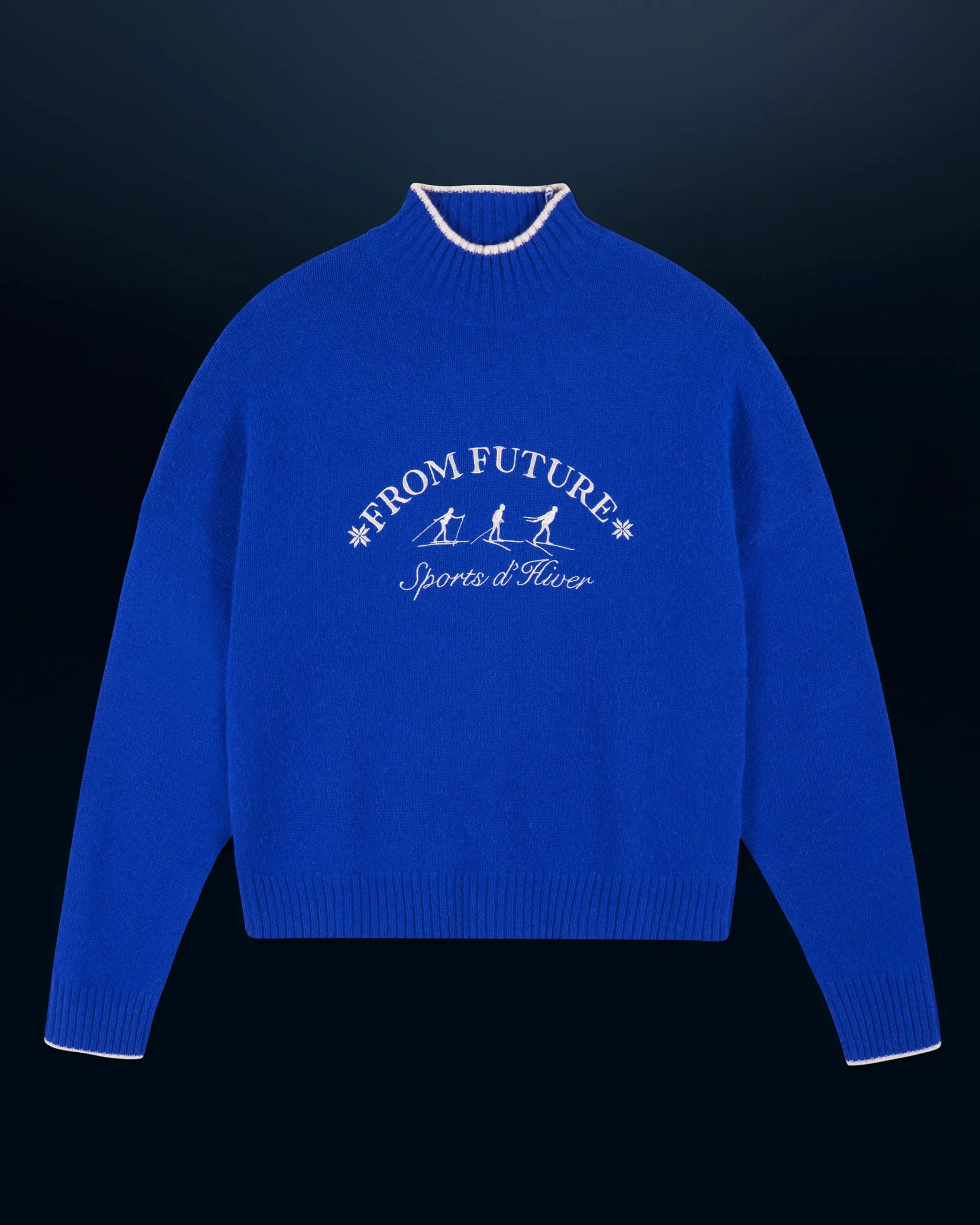 Winter Sports Mock Neck Sweater
