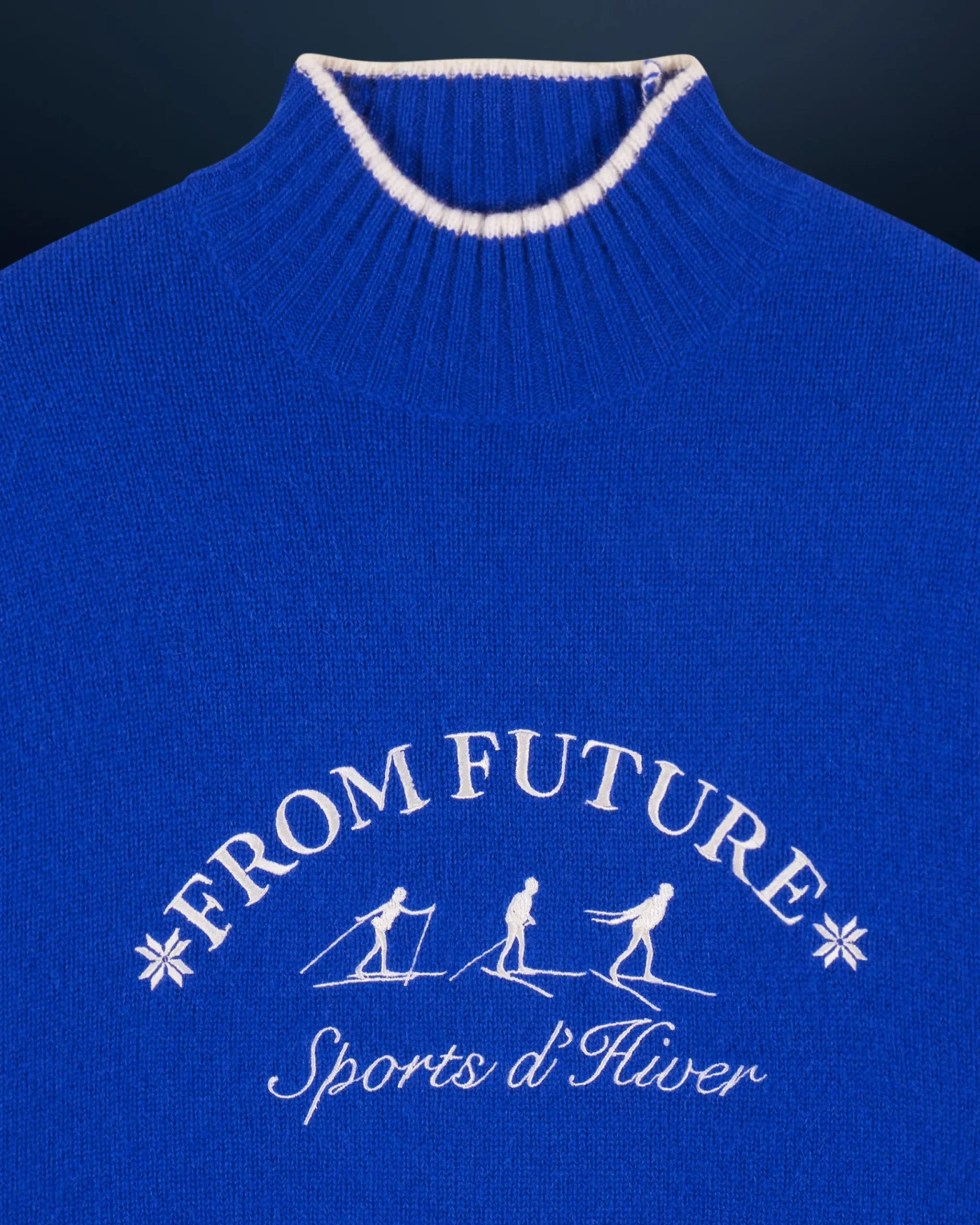 Winter Sports Mock Neck Sweater
