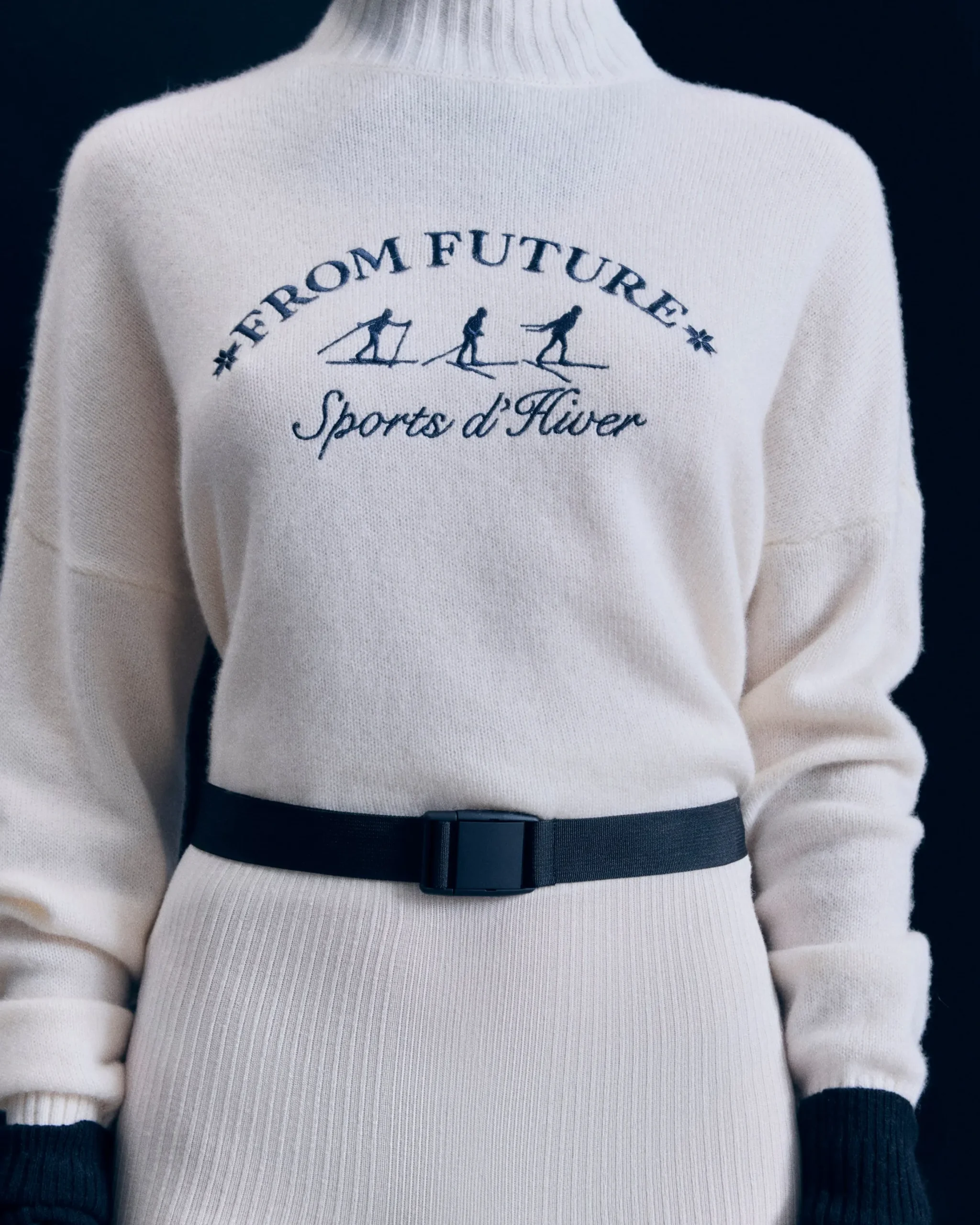 Winter Sports Mock Neck Sweater