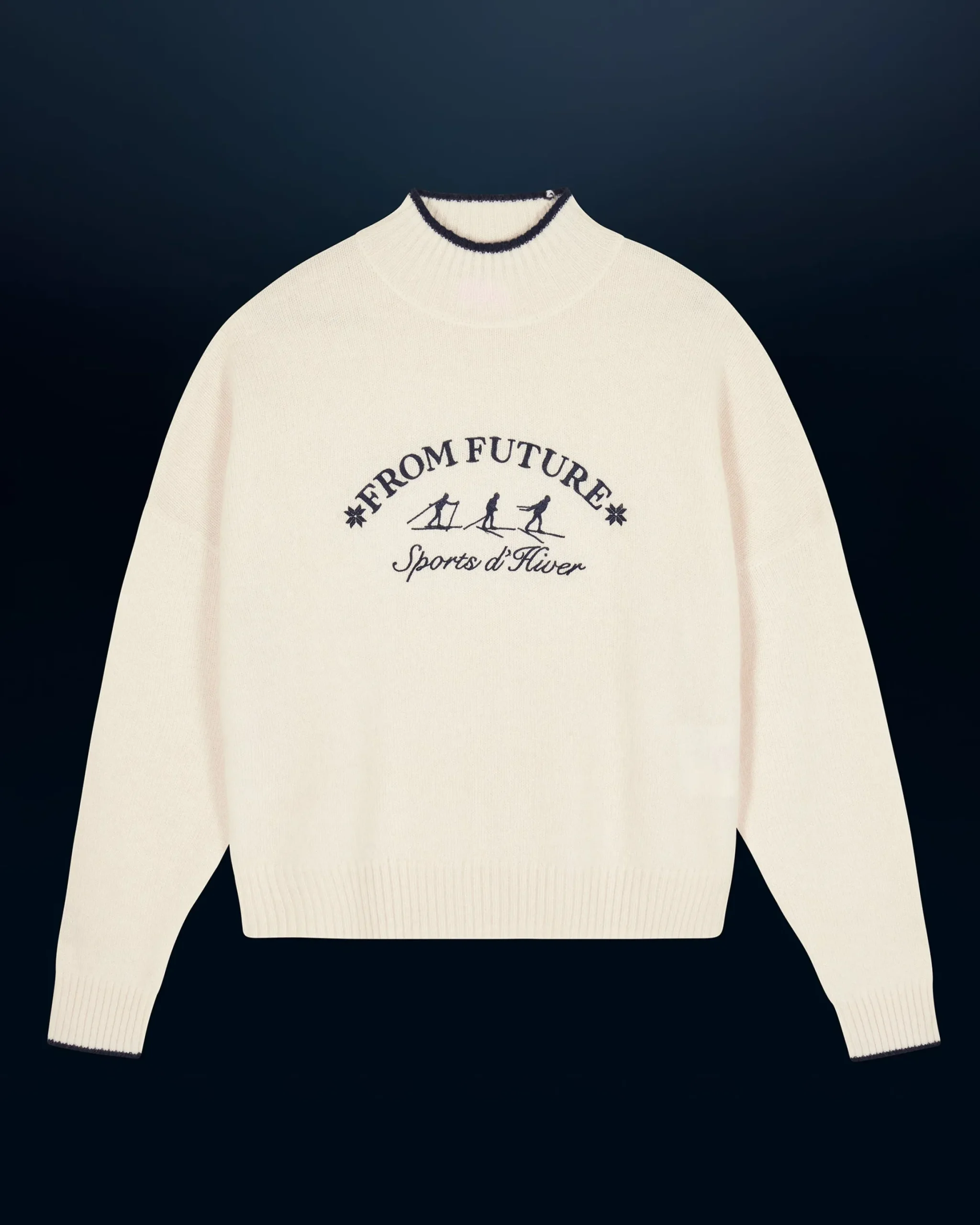 Winter Sports Mock Neck Sweater